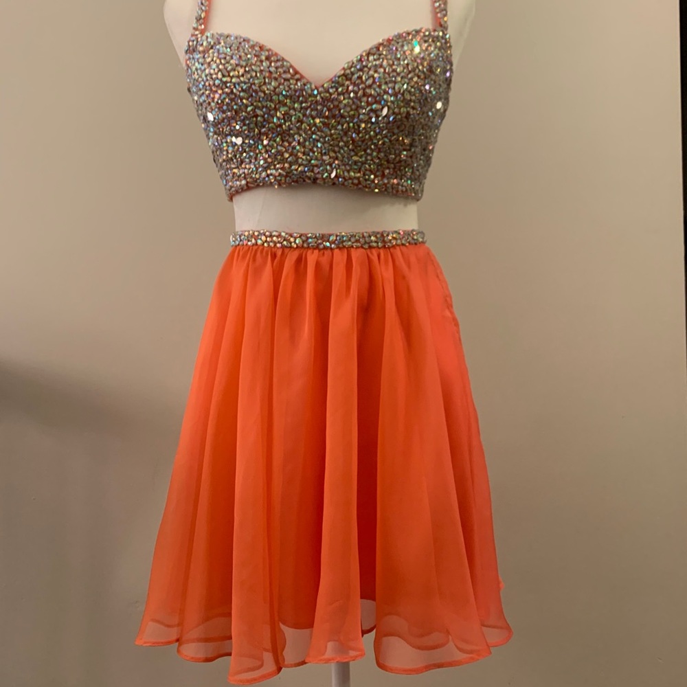 CUSTOM Coral La Femme Two Piece